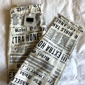 Newsprint Jeans